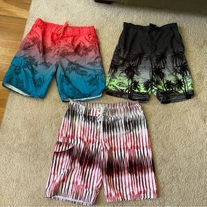 3 Men’s Swim Suit Trunks Shorts RS Surf-U.S. Apparel-Blue Gear - sz 36 Large